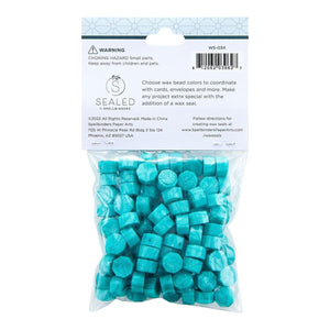 Teal Wax Beads