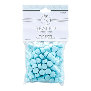 Pastel Blue Wax Beads