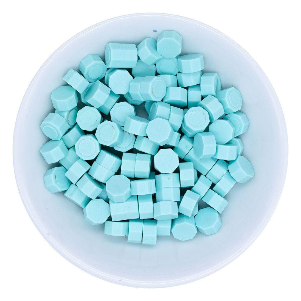 Pastel Blue Wax Beads