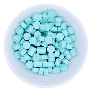 Pastel Blue Wax Beads