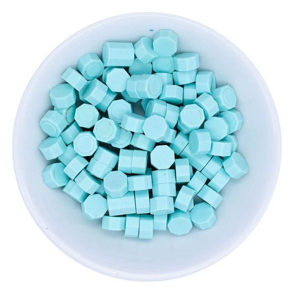 Pastel Blue Wax Beads