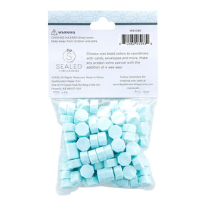 Pastel Aqua Wax Beads