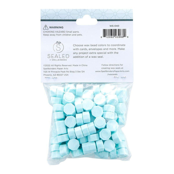 Pastel Aqua Wax Beads