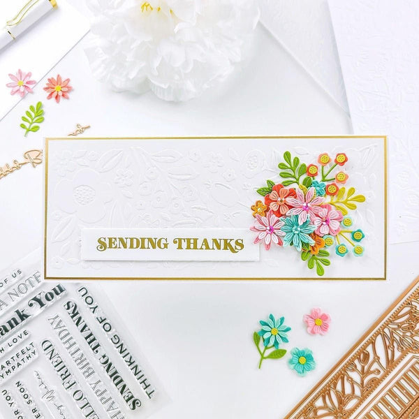 Essential Glimmer Sentiments Glimmer Hot Foil Plate from the Slimline Collection (GLP-278) Project Example 9