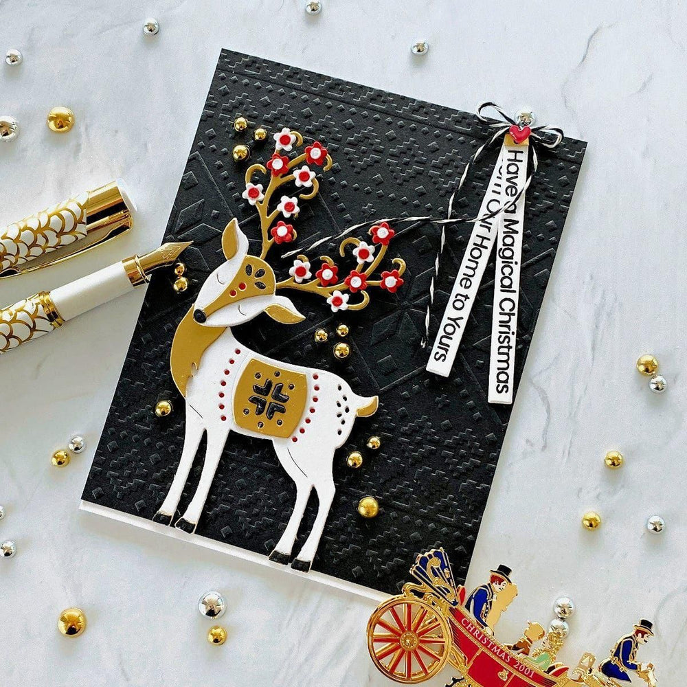 Ski Lodge Embossing Folder by Zsoka Marko
