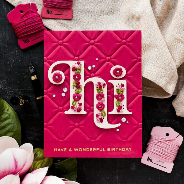 Tufted 3D Embossing Folder